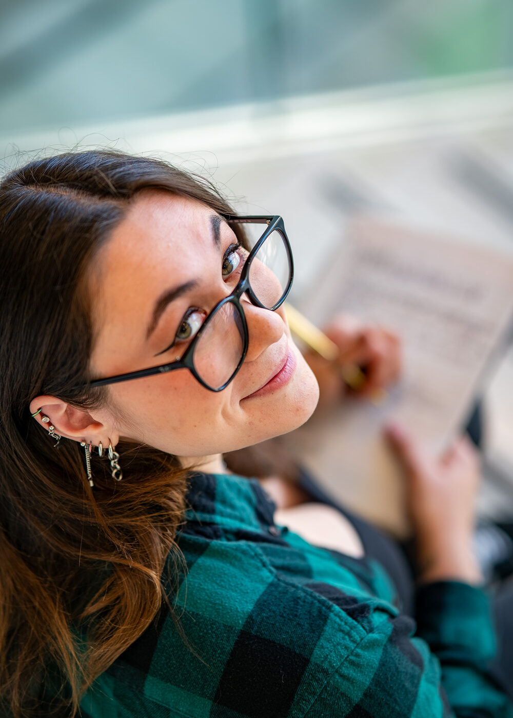 Portrait with glasses